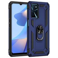 Case For OPPO A54S A16 A74 A94 5G A15 A53 A3S A5S A9 2020 Reno 5 Lite 4 6 Luxury Armor Shockproof Case Silicone PC Cover OPPO Reno6 Lite mėlyna