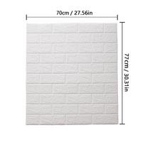 5/10 70*77 3d trimačiai sienų lipdukai putplasčio plytų rašto dekoratyviniai lipdukai retro tendencijų fono tapetai 5pcs 70*77cm