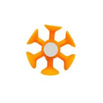 EDC „Fidget Spinner“ siurbimo taurė, pasukama naujovė Antideformuojanti, akį traukianti streso mažinimo priemonė, neišnykstanti oranžinė