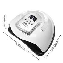 SUN S1 MAX Professional Nail Drying Lamp for Manicure 45LED90W Nails Gel Polish Drying Machine with Auto Sensor UV LED Nail Lamp US