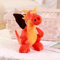 Mielas dinozauras Tyrannosaurus Rex pliušinis žaislas Maža skraidanti lėlė drakonas 25cm（0.12kg） oranžinė