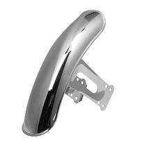 Metalinis motociklo retro priekinis/galinis sparnas, skirtas Honda CG125 Cafe Racer Front sidabras