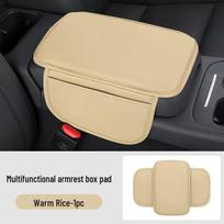 GM Armrest Box Pad Thin Storage Pocket Cover, Central Armrest Heightening Pad, Protective No-Pattern Design.