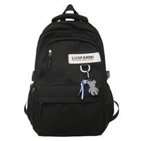 2023 m. didelės talpos kuprinė moterims ir vyrams, skirta vidurinės mokyklos mokiniams Single Backpack juoda