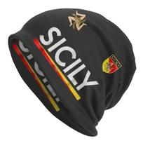 Italijos Vėliavos Kepurės Unisex Moterims Unisex Lauko Žieminės Šiltos Megztos Kepurės Suaugusiems Italija Katar Laisvos Kepurės One Size black