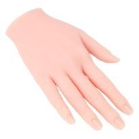 Nail Art Praktikos Ranka Aukštos Simuliacijos Lanksti Silikoninė Nagų Praktikos Treniruočių Manekeno Ranka Skirta beige