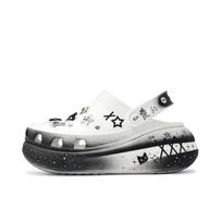 Crocs Crush Clog Made with Stars Pure Love Simulator Subculture Y2K Mine Bow Stars Punk Splash Hole Shoes Unisex Black & White 38-39 juoda balta spalva