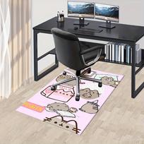Pusheen, Pienas, Ragana Biuro Kilimas Minkštas Poliesterio Įėjimo Kilimas Plaunamas Neslystantis Skalbiamas Mašinoje 60cm by 90cm