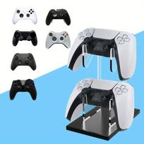 For PS5/PS4/Switch Pro/Xbox 360 Dual Layer Controller Bracket Universal Holder skaidri juoda spalva