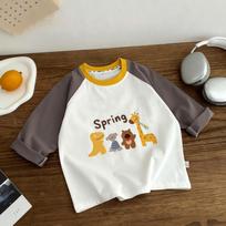Children's Long-sleeved Single-piece Female Treasure Class A Pure Cotton Clothes Cartoon Trendy Children 80cm pilka
