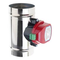 220vAC Steel Electric Solenoid Valves Air Duct Motorized Damper Valves Adjustable Airflows Control Valves