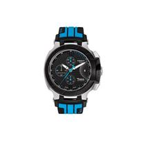 Tissot T-Trace Motogp 2013 Automatinis mechaninis laikrodis Paprastas madingas Vandeniui atsparus Datos rodymas Vyriški laikrodžiai Juodas plienas Silikonas T048.427.27.057.02 Black