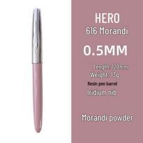 HERO 616 Morandi Retro Gold Student Calligraphy Ink Pen 0.5mm