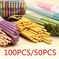 100Sticks/50Sticks Smilkalai Aromaterapija Kvepalai Prieskoniai Šviežias Oras Natūralus Aromatas Kambarių Prieskoniai Sandalmedžio oro valytuvas 100pcs SandalWood brown