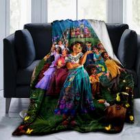 1 vnt. Encanto spausdinimo pledas - Minkštas, visasezoninis užklotas svetainei, miegamajam, personalizuota dovana su žavingu animacinio filmo dizainu 80cmx120cm(31inx47in) gray