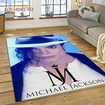MJ Pop Karalius Michael Jackson Kilimas Svetainės Miegamojo Namų Dekoras, Neslystantis Grindų Kilimėlis Sofa Durų Kilimėlis Dovana 40x60cm( 15x23in )