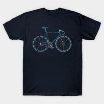 Men Black Print T-shirt Bike Anatomy No-Cut Transfer Paper Print Cotton Tshirt - Men's Summer Cotton Graphic Tee S įvairiaspalvis