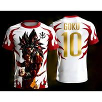 2026 Dragon Ball Official Licensed 3D Print Goku 10# Football Training Jersey Family Matching S-6XL S