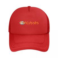 Kubota Orange Emblem Mesh Baseball Caps Snapback Fashion Baseball Hats Breathable Casual Casquette Outdoor For Unisexs And Womens One Size