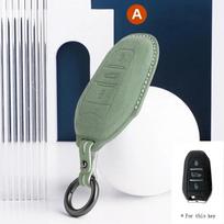 For Peugeot 2008 308 408 508 2008 3008 4008 5008 Car Key Case Full Cover Fob Alcantara Keychain 3 Buttons Keybag Protecor Shell