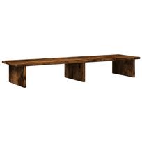 vidaXL Monitor Stand Smoked Oak 100 x 27 x 15 cm Particleboard
