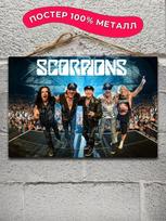Scorpions Rock Band Metal Wall Sign Vintage Retro Tin Plaque 20x30cm Home Decor Gift