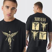 2026 Nirvana Grupės Vtg Dydžio Y2K Populiarios Mados Grynos Medvilnės Unisex Moterų Ir Vyrų Marškinėliai M gray