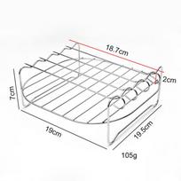 Bbq Air Electric Fryer Accessories 430 Stainless Steel Double Layer Grill Rack Steam Rack Air Fryer Rack Kitchen,Dining & Bar A2