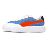 PUMA Oslo Maja Doodle Moteriški riedlenčių batai Balti Mėlyni Raudoni 375791-01 37.5 gray