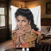 Michael Jackson Throw Blanket Soft Comfortable All Seasons Perfect Sofa Office Nap Travel Festive Gift 80cm x 120cm