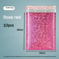 10 vnt. Vandeniui atsparūs siuntimo maišeliai Savarankiškai užsandarinami putplasčio maišeliai Nešiojami burbuliniai pašto maišeliai Verslui rose red-M