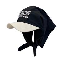 Bandana Embroidery Baseball Cap Versatile Baseball Sports Hats with Visor Head Scarf Hat for Hiking Gardening Fishing juoda