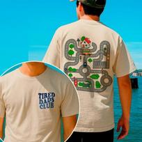 Tired Dads Club Shirt,Car Race Track Shirt,Racing Shirt for Dad, Race On Dad's S