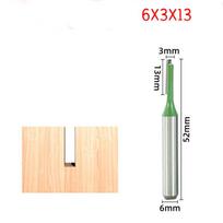 7-Piece Green Power Carbide Straight Router Bit Set - Dual-Function Slotting & Invisible Joint Cutters for Precision Woodworking 6x3x13