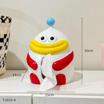 Cartoon Dopamine Tissue Box Living Room Coffee Table Desktop Decoration Ornament High-Value Tissue Storage Household Paper Box