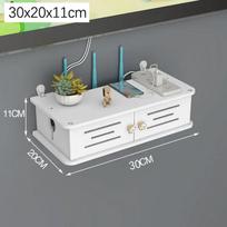 Wireless WIFI Router Storage Box Shelter Cable Power Plus Wire Shelf Organizer Wall Hanging Bracket Home Office Study Holder