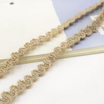 Retro 10 Meter Burlap Ribbons Twine Handicraft Weavin Linen Burlap Ribbon Lace Design Jute Yarn DIY Arts L beige
