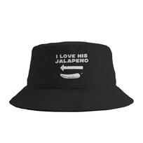 Cinco De Mayo Matching Couple Love His Jalapeno Bucket Hat For Men Women  Fisherman Hats Casual Vacation Caps Hawaii Sun Hats One Size