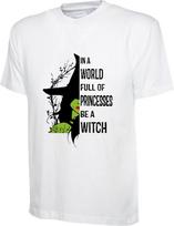 In A World Full Of Princesses Be A Witch Halloween Tshirt Basic Witch Tee Top S black