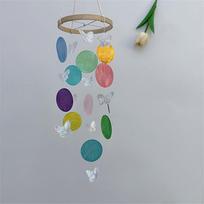 Fashion Handmade Rainbow Shell Wind Chimes Hanging Home Decor Outdoor Windchimes Seashell Wind Chimes Garden Patio Yard Lawn