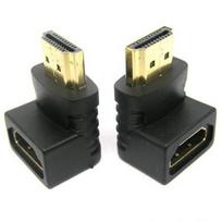 V1.4 HDMI 90 laipsnių stačiu kampu nuo tėčio iki mamos adapteris 1080P 3D televizoriui LCD HDTV