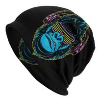 Beždžionė Dj Gorilla Bonnet Kepurės Megzta Skrybėlė Šauni lauke Gyvūnų Skullies Pupelės Kepurės Unisex Šilta Dvigubo naudojimo kepuraitė One Size