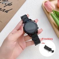 22 mm metalinis dirželis skirtas Samsung Galaxy Watch 3 Huawei GT2 Amazfit GTR anglies pluošto apyrankė 20 mm Samsung Watch 5 Pro/6/4 apyrankės dirželis 22mm watch band juoda