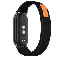 Nailono dirželis, skirtas Xiaomi Mi Band 8 apyrankei, metalinei galvutei, keičiamas apyrankės diržas, skirtas Xiaomi Miband 8 Mi Band 8 dirželiui For Mi Band 8/8NFC juoda