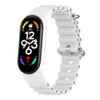 Dirželis, skirtas Xiaomi Mi Band 7 6 5 4 3 Išmanioji apyrankė Sportinis riešo pakeitimas Minkštas silikoninis vandenyno dirželis, skirtas Mi apyrankei 5 7 8 apyrankė Mi band 5 6