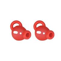 2 vnt. Silikoniniai neslystantys ausinių dangteliai ausinių apsauga, skirta „AirPods“ 1/2 raudona