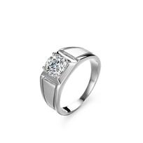 Moissanite deimantinis vyriškas žiedas sidabrinis matinis keturių šakų vyriškas žiedas deimantinis žiedas vestuvinis žiedas pasiūlymas deimantinis žiedas dovana merginai 15