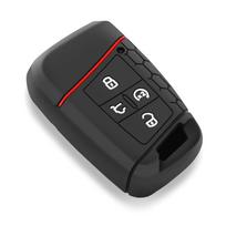 Silikoninis nuotolinio rakto dėklas-dangtelis Volkswagen VW Tiguan Passat Golf Alltrack 2018 2019 2020 raudona