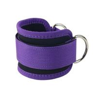 Ankle Strap for Cable Machine Adjustable Ankle Resistance Bands with Cuff 1pc violetinė