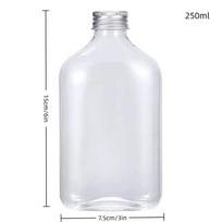 1 vnt. Plastikinis pieno arbatos gėrimo butelis išsinešimui, kavos, pieno arbatos baro reikmenys, stiklainiai, gėrimų laikymo indai maistui, vakarėliui 250ML